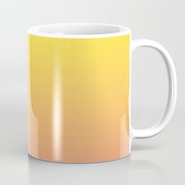 Electric Yellow to Coral Pink Linear Gradient Coffee Mug