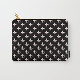 Black & Pale Pink Chic Carry-All Pouch