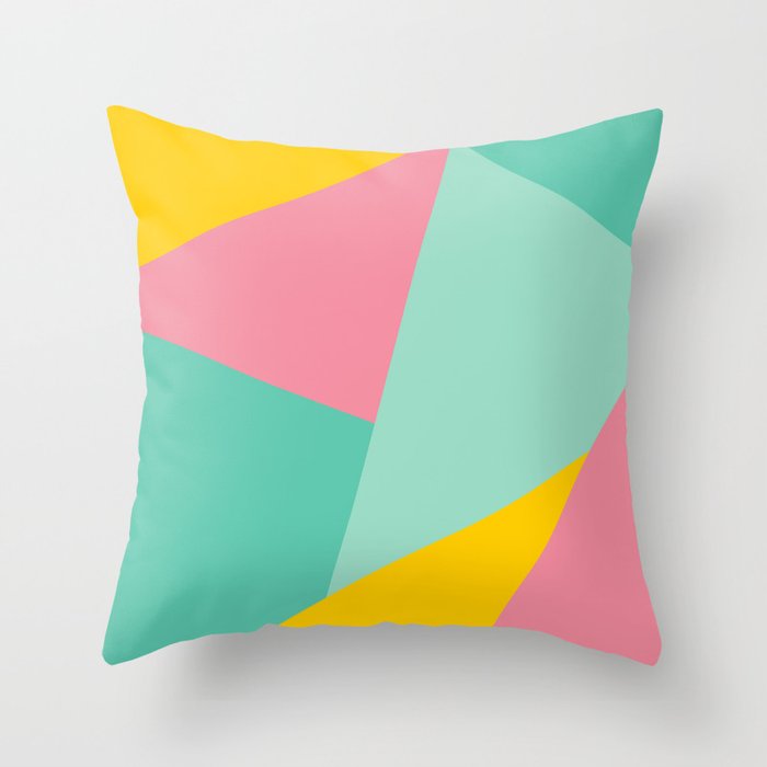 Cool Abstract Geometric Pattern Throw Pillow