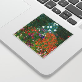 Gustav Klimt - Flower Garden Sticker