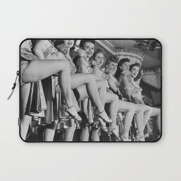 Chorus line of women with legs lifted Laptop Sleeve