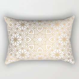 gold, Arabic, Art, Leaf, Light ,Metal ,Yellow, flowers, Rectangular Pillow