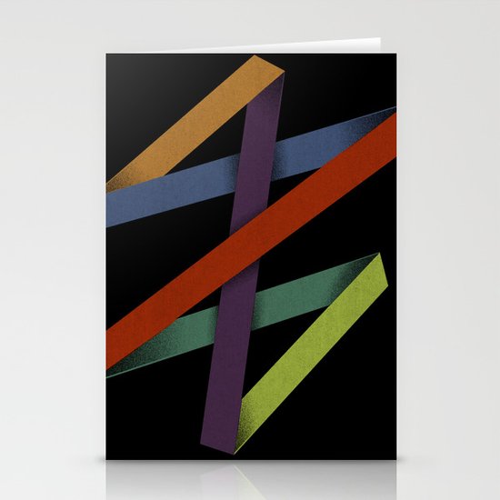 Folded Abstraction Stationery Cards