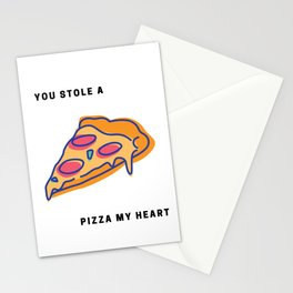 Pizza My Heart Stationery Cards