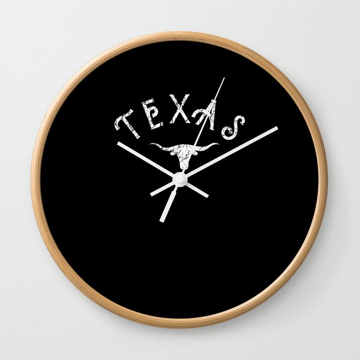 Texas Western Bull Vintage Pride Wall Clock