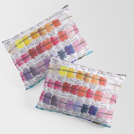 Artist Colour Palette Swatch Test Pillow Sham