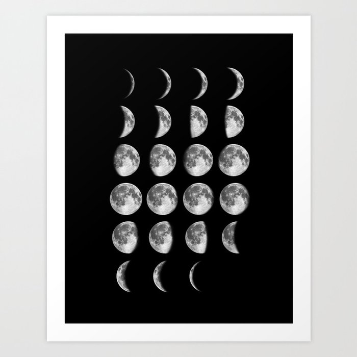 Moon Phase Wall Art Prints