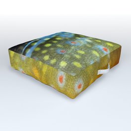 Brook Trout Skin Fly Fishing Outdoor Floor Cushion