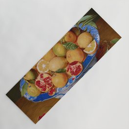 Still Life with Lemons, Oranges, and a Pomegranate Yoga Mat