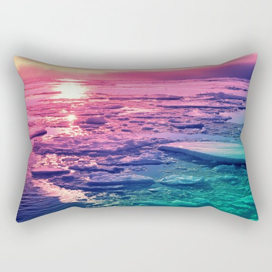 Pastel Sunset Waters Rectangular Pillow
