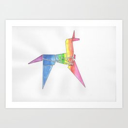 Origami Unicorn - Blade Runner Art Print