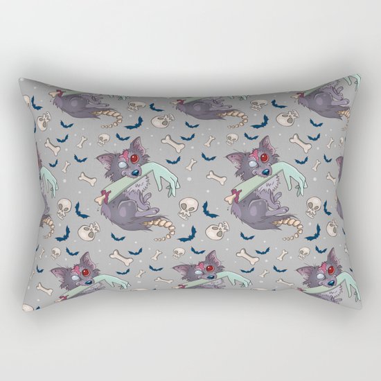 Rufus the zombie dog Rectangular Pillow