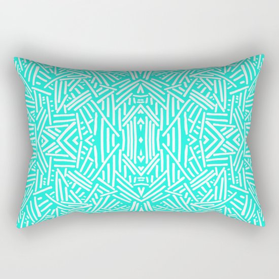 Radiate (Mint) Rectangular Pillow