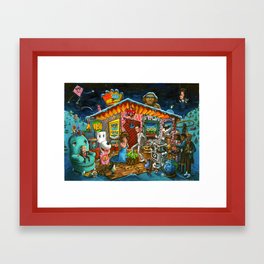 Pee-wee's Christmas Nativity  Framed Art Print