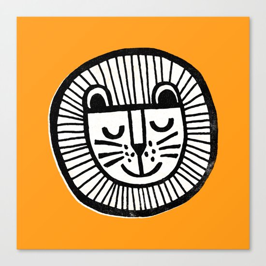 HAPPY LION Canvas Print