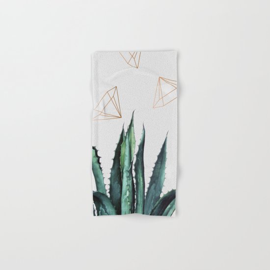 Agave Geometry #society6 #decor #buyart Hand & Bath Towel