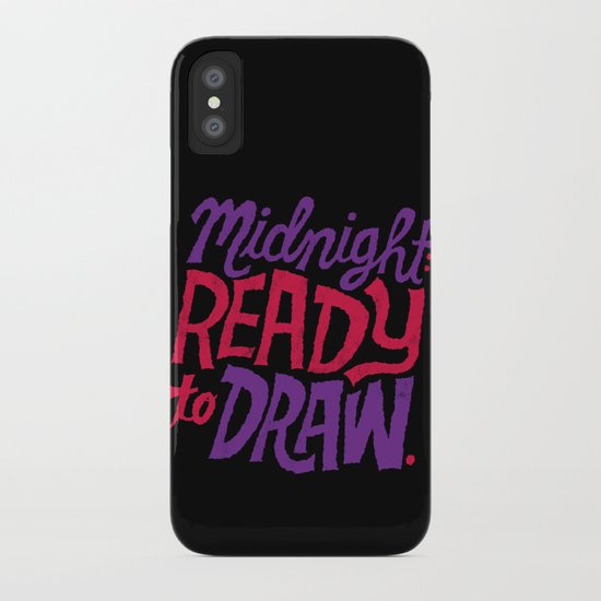 Midnight: Ready to Draw iPhone Case