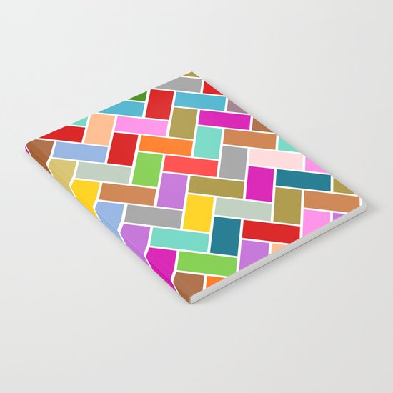 Colourful Tiled Mosaic Pattern Notebook