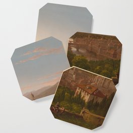 View of Florence by Thomas Cole Coaster