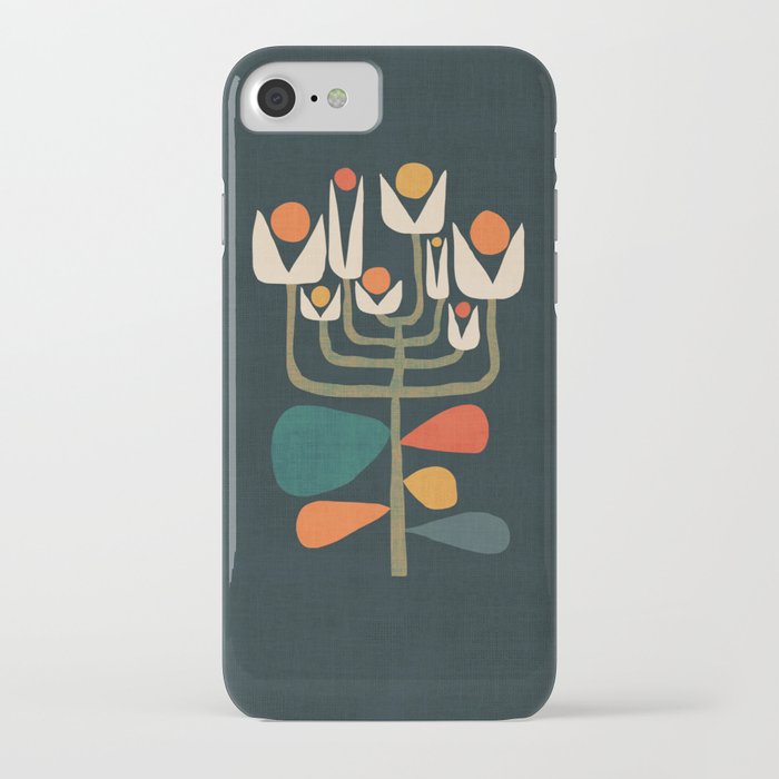 retro botany iphone case