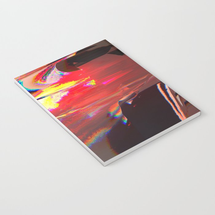 Abstract Digital Glitch Painting Notebook