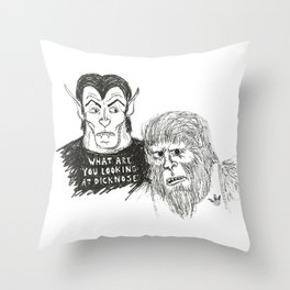 What Are You Looking At Dicknose Throw Pillow