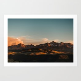 Telluride Sunset (Wide) Art Print