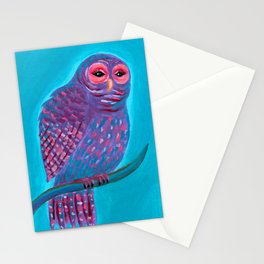 Cute Night Owl Stationery Cards