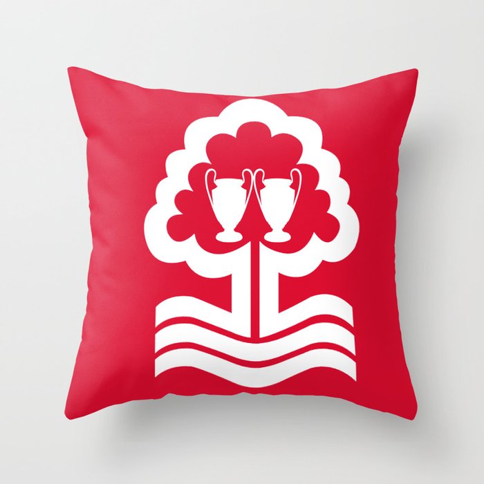 Nottingham Forest Fc Throw Pillow By Khaledalrawaf Society6