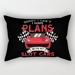 Slot Car Racing My Slot Car Motif Rectangular Pillow
