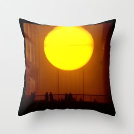 Indoor Sunset Throw Pillow