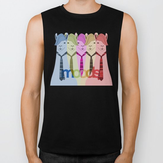 Lama Hipster Design Biker Tank