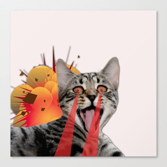 CAT ATTACK! Canvas Print
