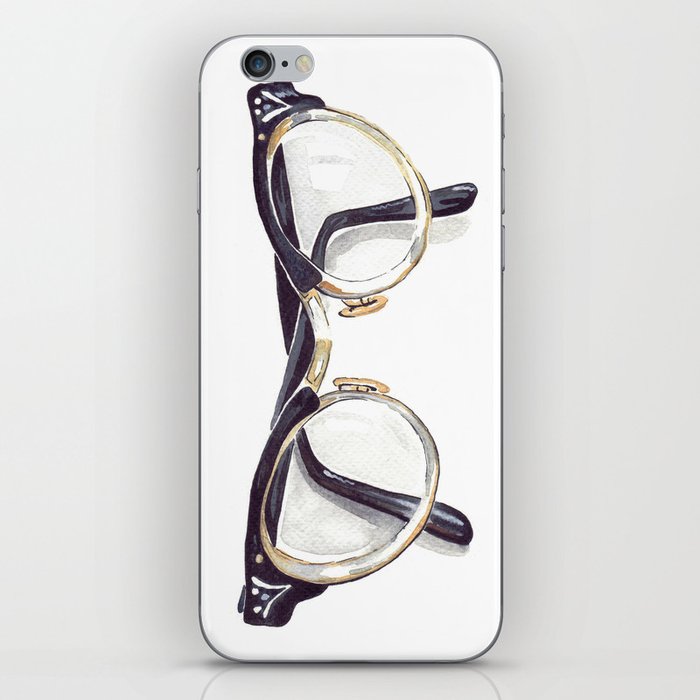 Vintage glasses iPhone Skin