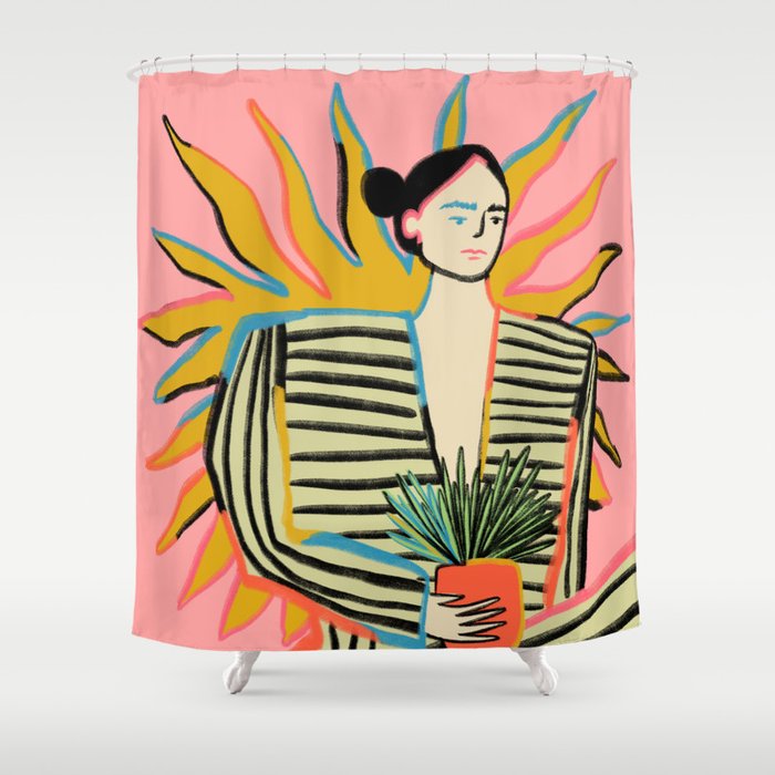 SUN POWER Shower Curtain