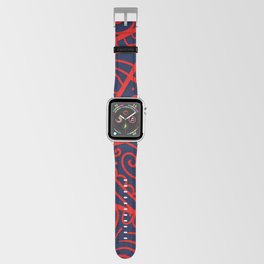 Violet & Pink Colorful Funar Line Design Apple Watch Band