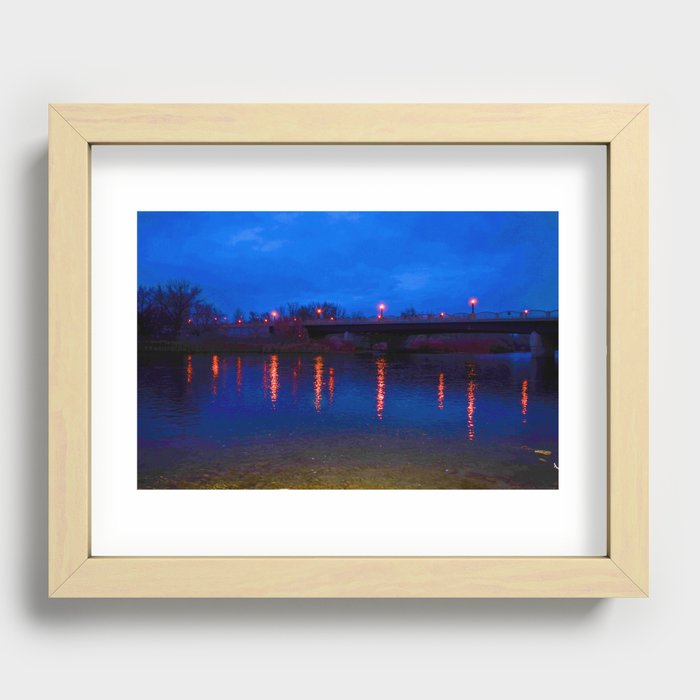 Light Reflections On Water Recessed Framed Print