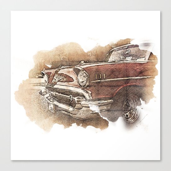 Retro Car Canvas Print