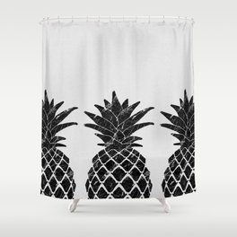 Pineapple Marble Shower Curtain