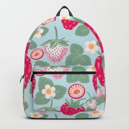 Wild Strawberry - Sky Blue Backpack