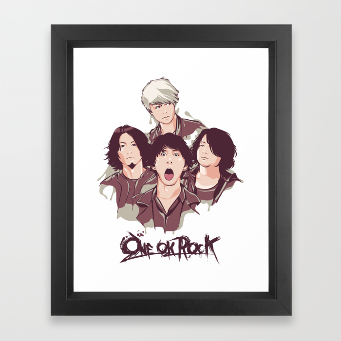 One Ok Rock Anime Style Framed Art Print By Obiy Shinichi Art Society6