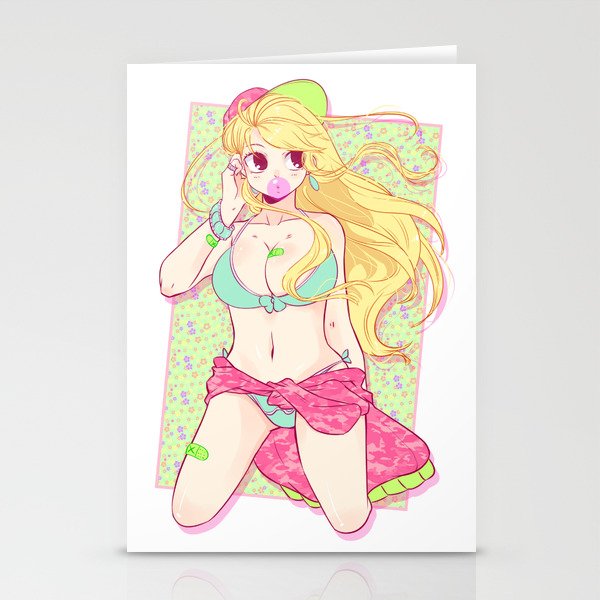 Lucy in bikini Stationery Cards