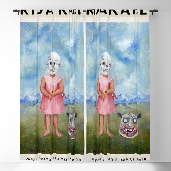 Frida Kahlo Girl with Death Mask, 1938 Exhibition Poster Art