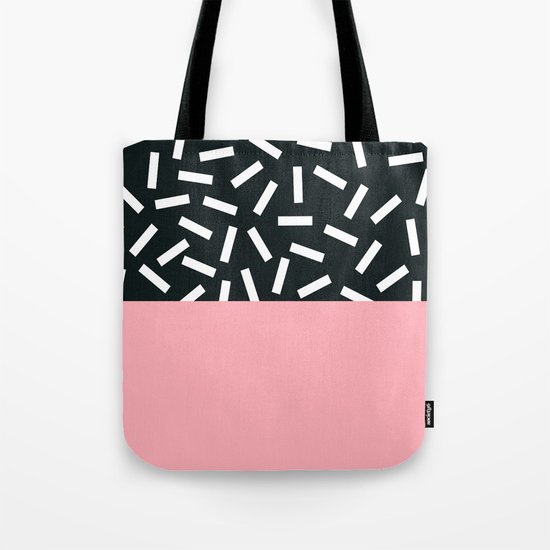 Memphis pattern 24 Tote Bag