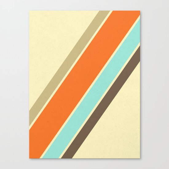 Retro Stripes Canvas Print