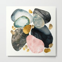 Pebble Abstract Metal Print