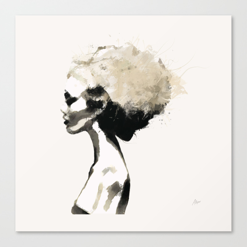 Serene Digital Fashion Illustration Painting Canvas Print By Allisonreich Society6 See more ideas about art, painting, winter art. society6