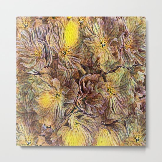 Flowers Galore - Painterly Metal Print
