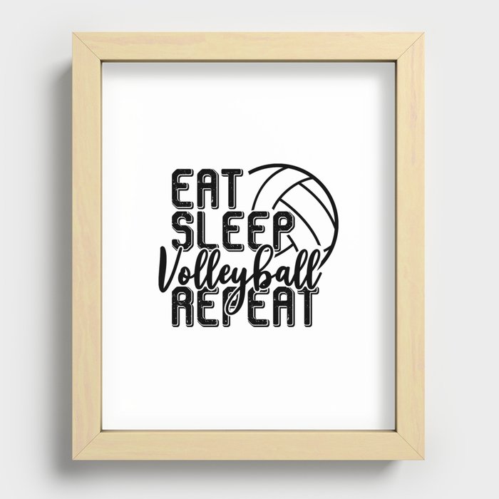 Volleyball Recessed Framed Print