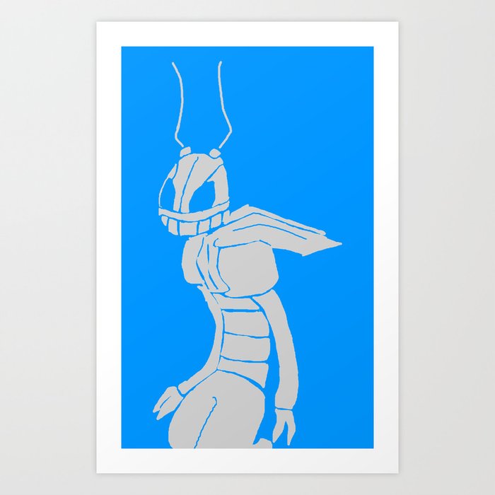 Grasshopper Bot Art Print